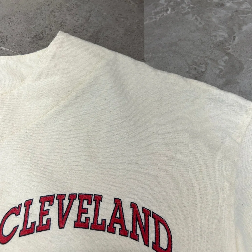 90s Vintage Majestic Cleveland Indians Jersey Mens 3XL Chief Wahoo Graphic Tee
